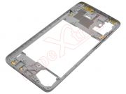 Middle housing with Prism Crush Silver frame for Samsung Galaxy A71, SM-A715F/DS